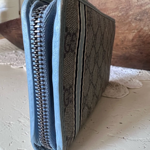 Gucci zip around canvas wallet NICE - Picture 13 of 14